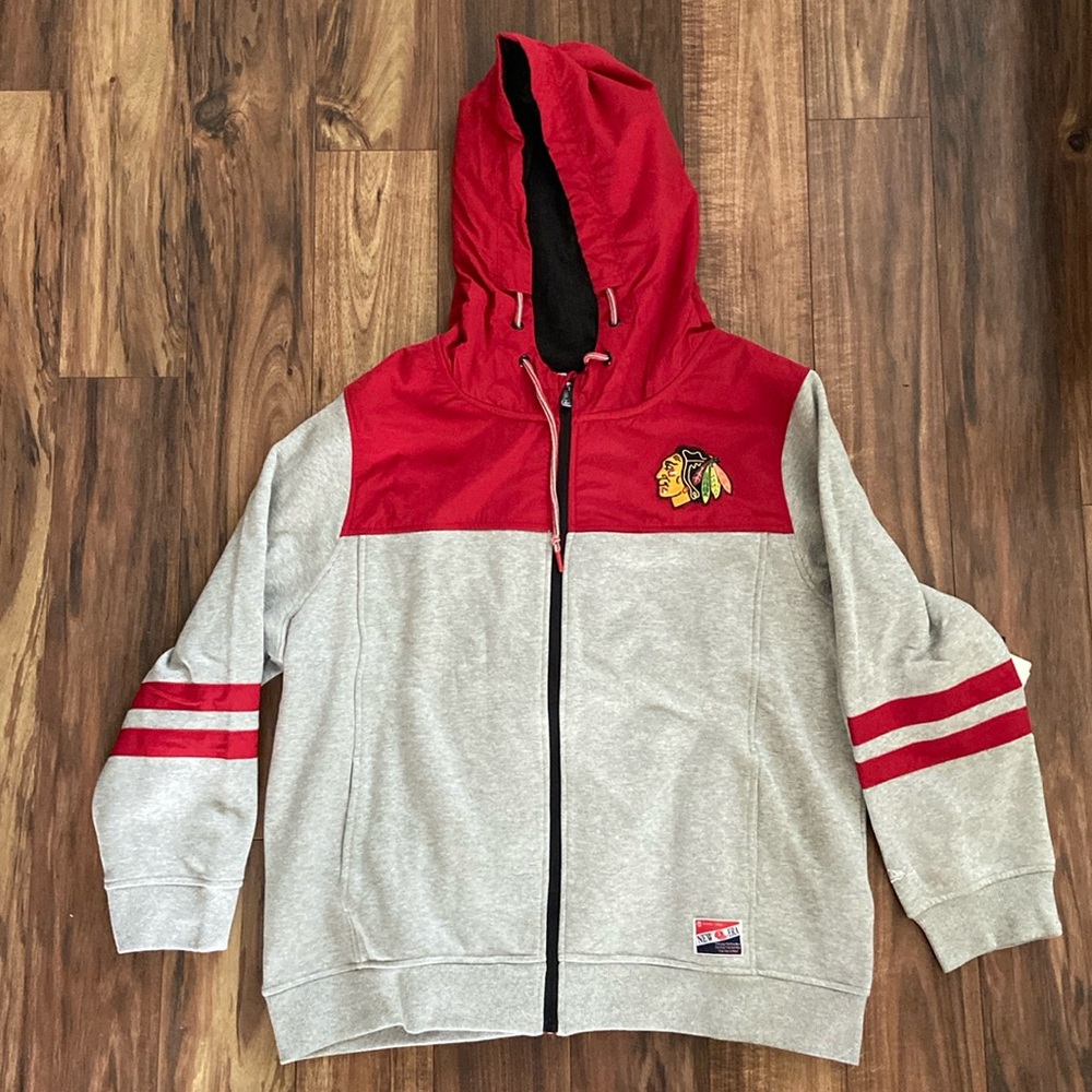 Chicago Blackhawks Throwback Full Zip Fleece Sweatshirt